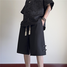 夏季新款风新中式宽松休闲短裤五分裤B315-K24082-特p25控48，男装休闲裤，电商B315