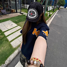 万针全刺绣工艺抖音得物高品质260克重磅纯棉双纱美式高街短袖T恤，男装T恤，电商A486