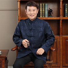 长货高品质主推春款风唐装外套男装中老年中式复古盘扣夹克，男装夹克，钱塘723