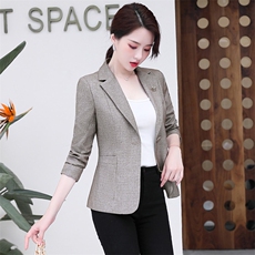 小西装外套女2025春秋季新款气质显瘦短款小个子修身百搭西服上衣，女装短外套，魅家