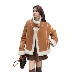 [现货】2025冬 短款皮毛一体机车服 8820 p165  k238图片