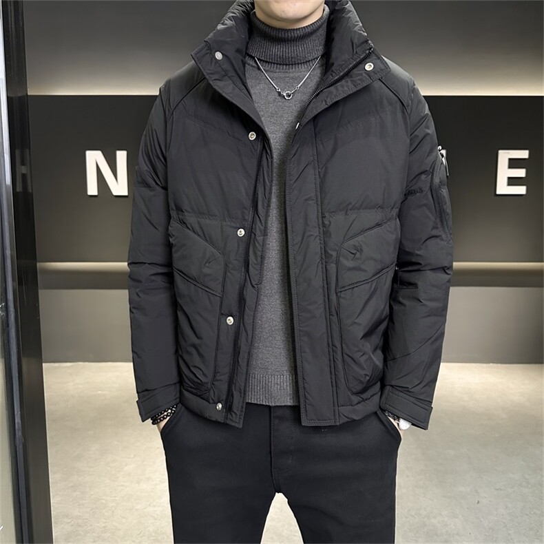 2025冬季男士新款羽绒服时尚立领百搭保暖羽绒服YR58155-P180,男装羽绒服,电商A413