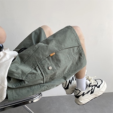 2025夏季新款美式休闲裤男工装短裤大码五分裤DK1376-P50控68，男装牛仔裤，星座810(原QT5070)