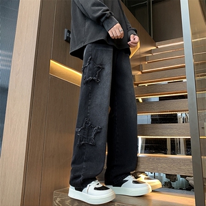 刺绣牛仔裤直筒B342-K9002-P50控68 直播品质图片