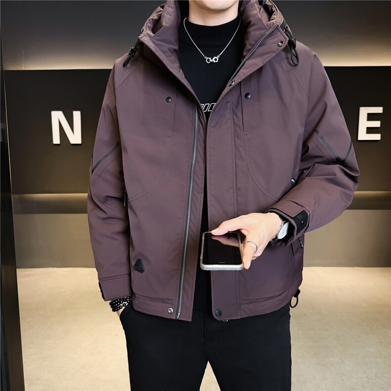 标50男羽绒服连帽休闲外套男休闲羽绒上衣A329-YR2555-P205,男装羽绒服,电商A329
