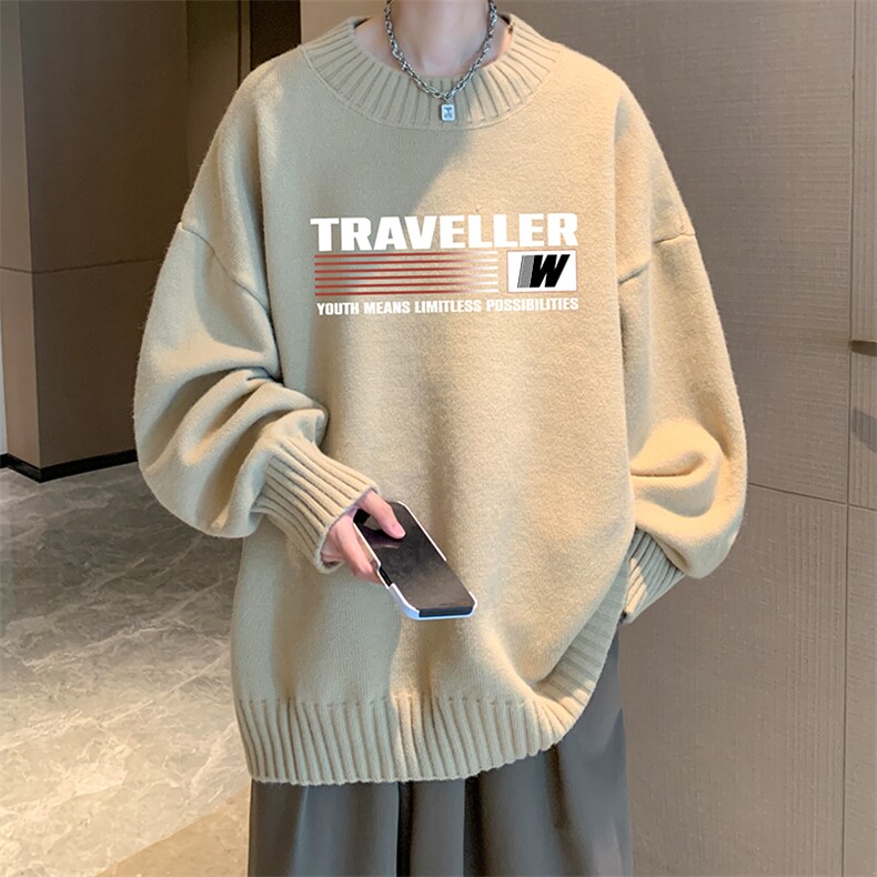 半高领毛衣男士大码针织衫男毛线衣男M18359-P45加绒款-P65,男装针织衫/毛衣,电商A040