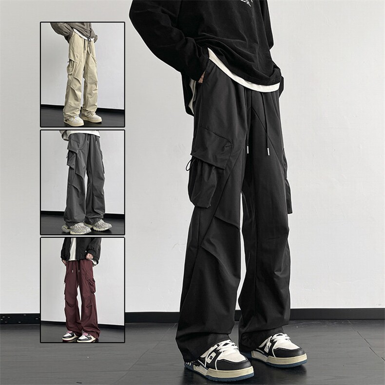 潮牌休闲裤子男2025春季新款大口袋工装裤-A1001TP55，男装休闲裤，电商B241