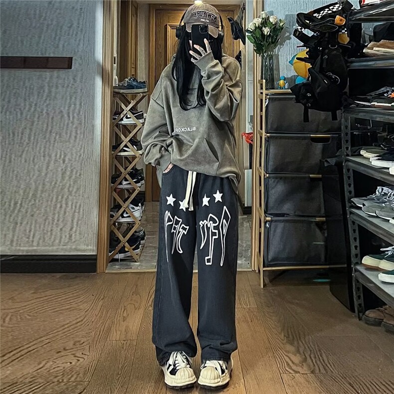 美式牛仔裤男款秋季长裤潮XK8006P40,男装牛仔裤,星座1116-2
