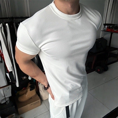 ARM双面德绒健身收紧短袖JS20-特批30，男装T恤，星座313A(原308A-2)