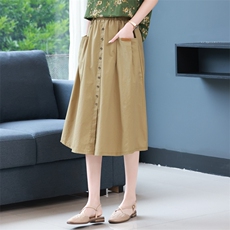 2025年夏季新款韩版休闲百搭半身裙遮肉显瘦，女装半身裙，简韵佳