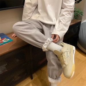 男秋冬加绒束脚灯芯绒休闲裤K156P40图片