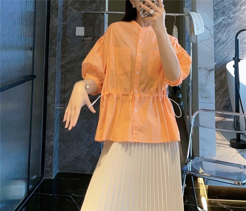 彩色衬衫，女装衬衫，晨贝