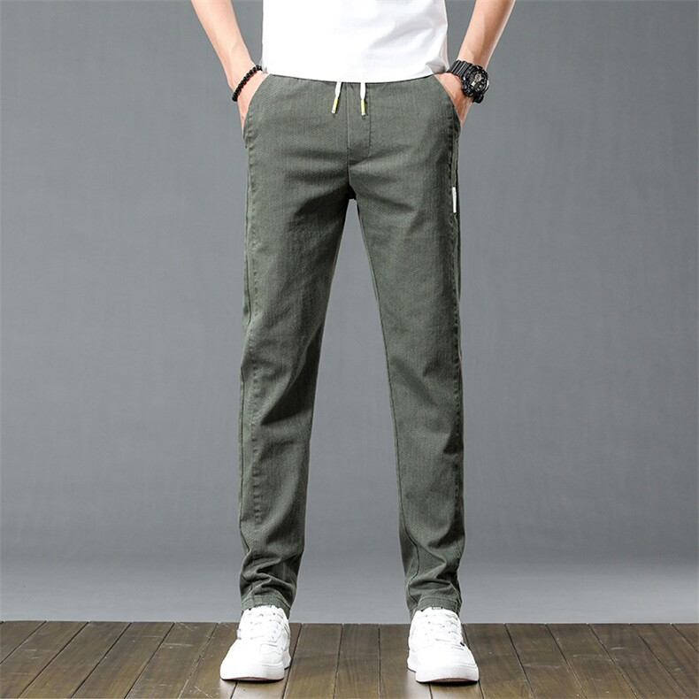 1080-p40弹力百搭男裤子春夏男士休闲裤韩版潮流修身长裤四季，男装休闲裤，星座224