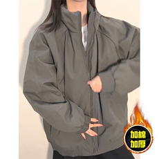 现货美式高街休闲棉衣夹克三防立领纯色户外工装加厚棉服外套，男装夹克，电商A486