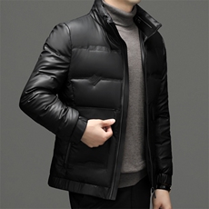JMXM2226秋冬新款2023年男士休闲皮羽绒服加厚保暖夹克外套P230，男装羽绒服，电商B360