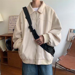早秋~2025秋冬新款男士麂皮绒夹克外套机车上衣JK222特P68控118图片