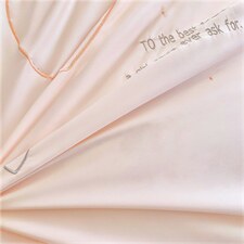 2024新款40支长绒棉绣花单品被套甜心宝贝-粉，床品套件被套，积家