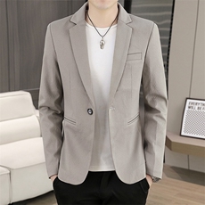 X618-P852025秋季时尚纯色小西装时尚青年西服外套，男装西服，星座507A（原星座306B-2）
