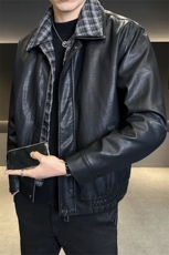 加绒厚款皮衣外套男2025冬季皮夹克外套C317-J7722-P185，男装夹克，电商C317