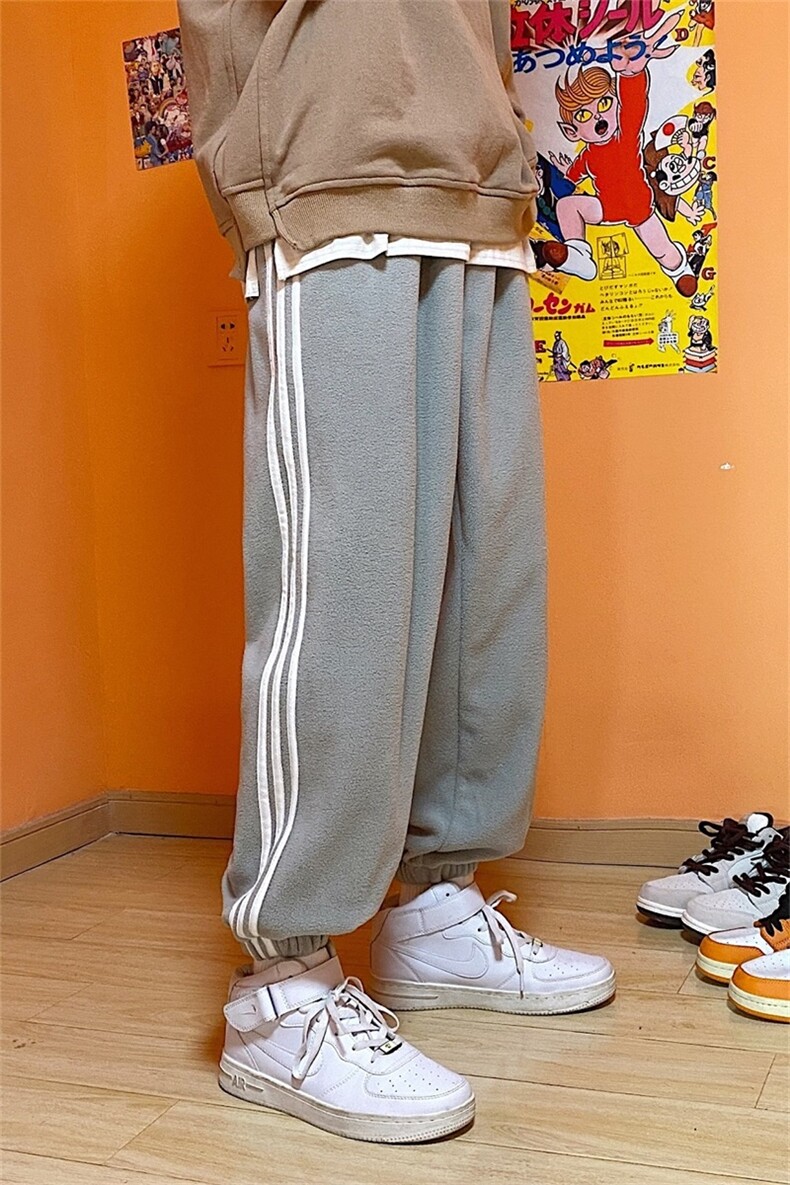 港风新款潮流百搭舒适保暖潮牌休闲长裤A061-K1888加绒-P50限68,男装休闲裤,电商A061