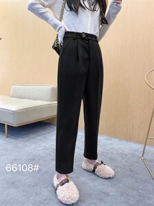 冬季新款尼料拉绒时装裤图片