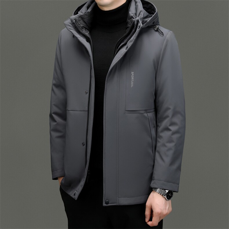 DF8805钱塘2020-2时尚休闲百搭冬季厚款连帽中年男士羽绒服330图片