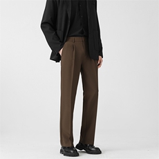 西裤男士秋季垂坠感直筒宽松休闲裤阔腿百搭九分西装裤K99-P45，男装西服套装，星座610（原A335）