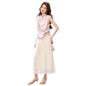 现货新品2026夏装中古风舒适亲肤两件套夏季女图片