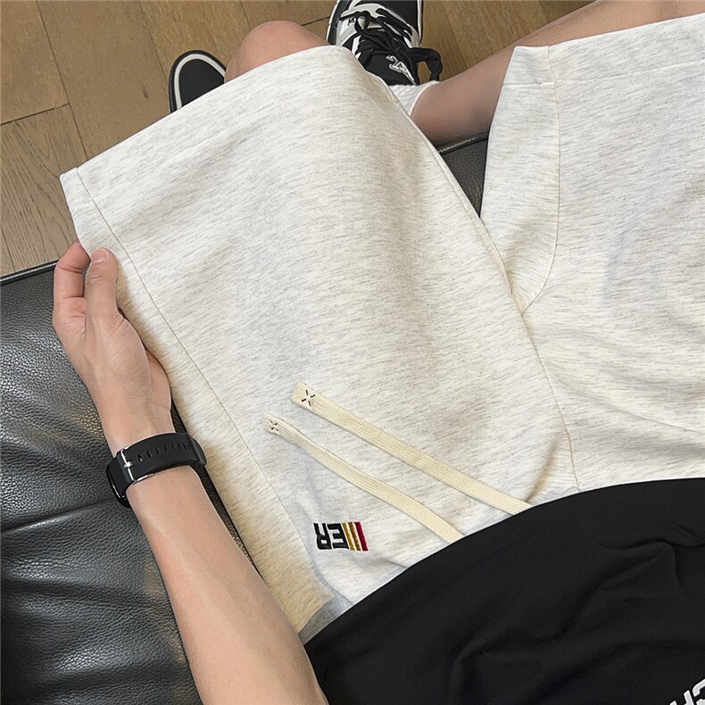 夏季短裤男宽松休闲裤刺绣D329-QM710-P30-控48图片