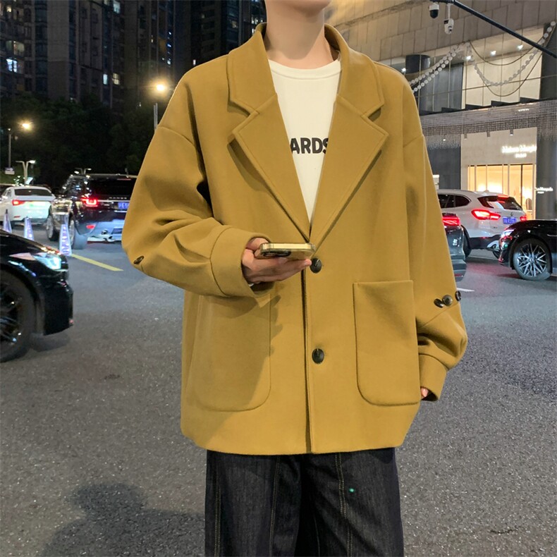 中长款毛衣大衣风衣休闲呢子西服英伦风潮牌外套504-F69-P85控128,男装针织衫/毛衣,星座504