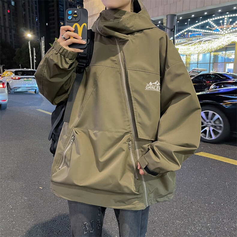 A967-P65春秋季山系机能风冲锋衣外套男款美式潮牌户外风衣夹克,男装夹克,星座512-6