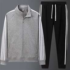 青春活力秋冬新款三叶草同款三件套装男男装，男装休闲套装，宏恒