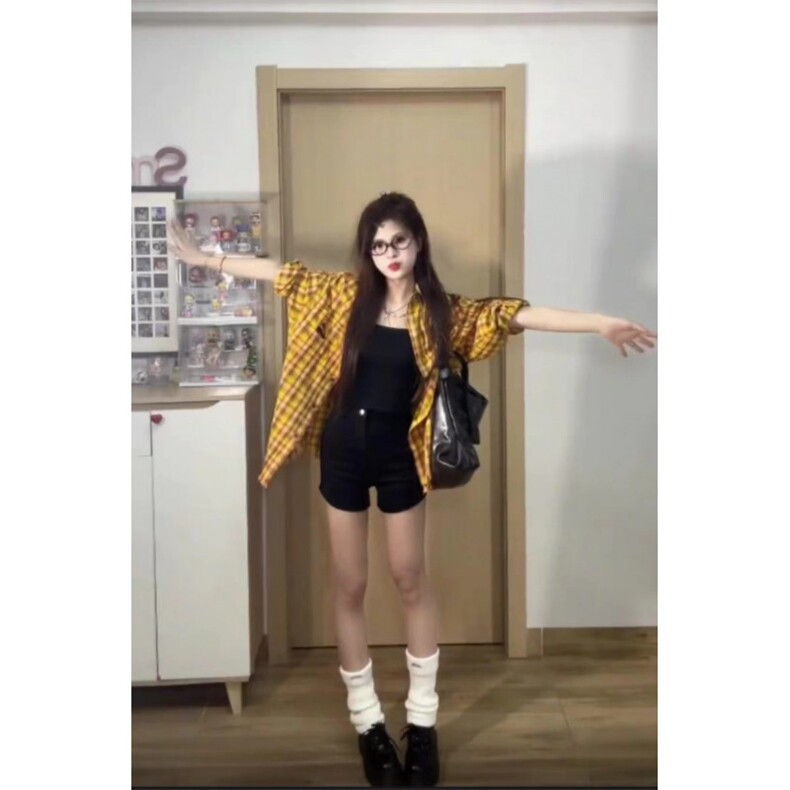 TC795-P45时尚港风条纹衬衫外套女春秋季长袖休闲垂感衬衣,男装衬衫,星座617A-2