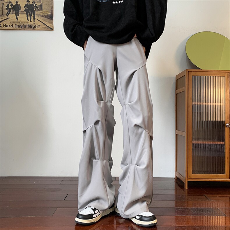 8XL-M休闲裤男春夏加肥加大码西裤高街显瘦拖地裤9026p68控88,男装休闲裤,电商D206-1