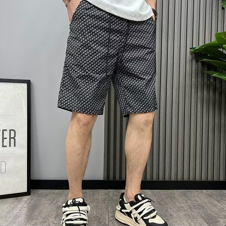 夏装休闲短裤男潮牌ins沙滩宽松休闲潮流百搭韩版五分裤BD144/P38,男装牛仔裤,星座506