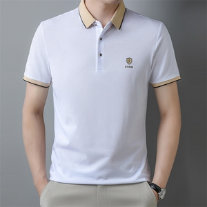 男薄款POLO衫中年男士休闲刺绣夏季新款翻领短袖T恤JD2139-P55图片