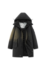 加厚加绒中长款棉服连帽登山情侣聚热保暖工装外套棉衣M2573p110，男装棉衣，电商D315