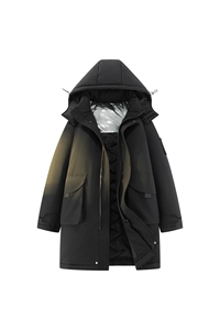 加厚加绒中长款棉服连帽登山情侣聚热保暖工装外套棉衣M2573p110图片