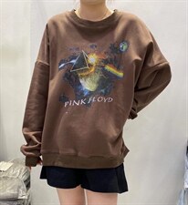 新款星球坠落卫衣三个色，女装卫衣/绒衫，SMOOTH