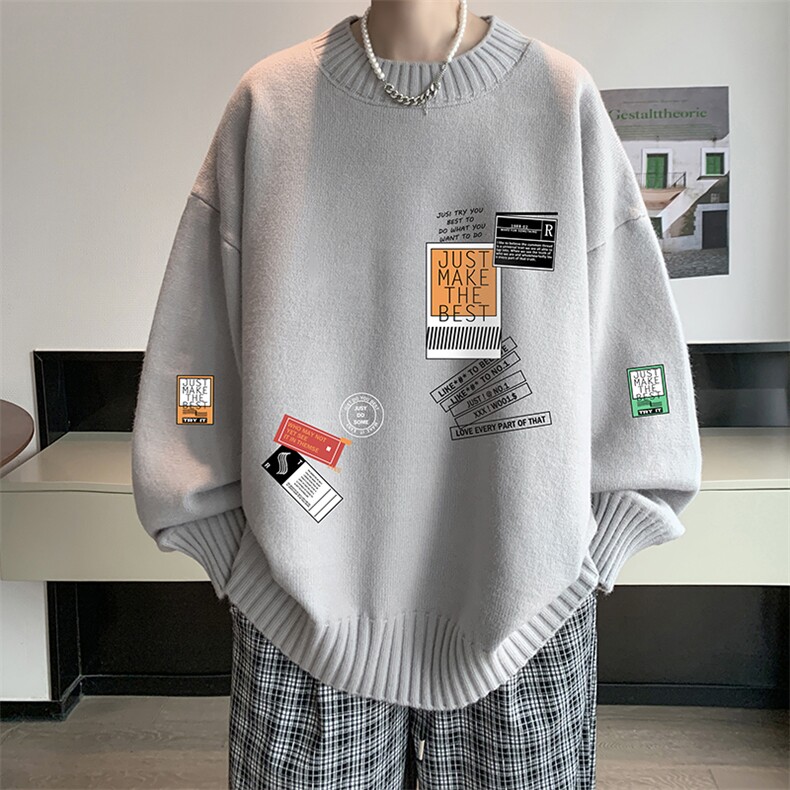 半高领毛衣男士大码针织衫男毛线衣男M18121-P45加绒款-P65,男装针织衫/毛衣,电商A040