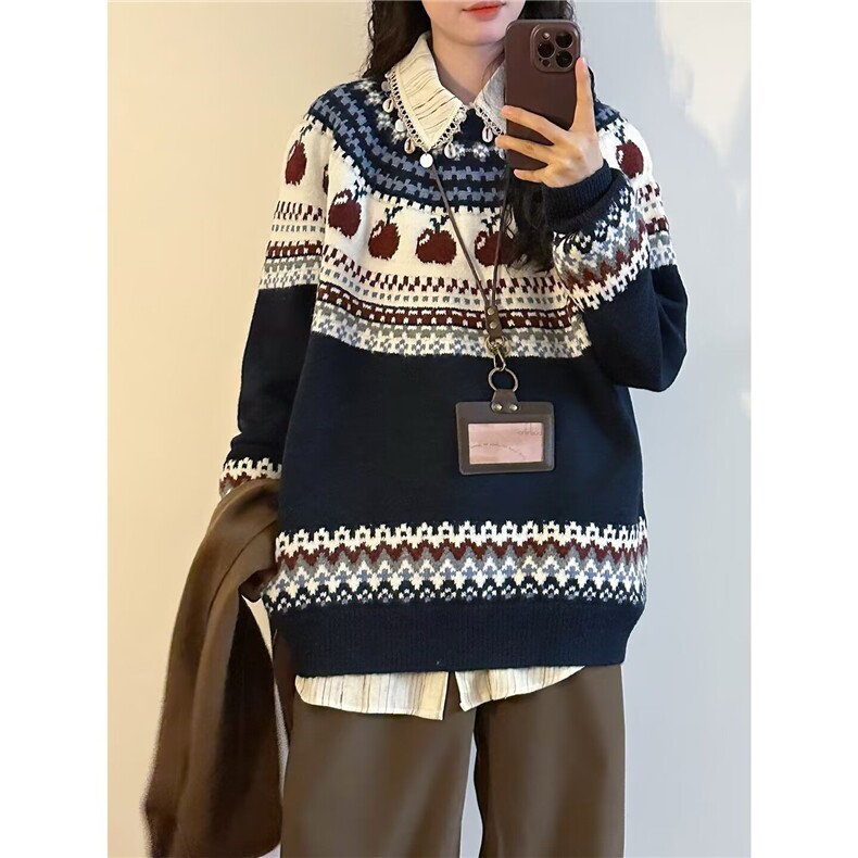 1506-1/M1水洗云朵/P56圆领毛衣针织衫男潮牌帅气秋冬季打底衫女,男装T恤,星座1506-1