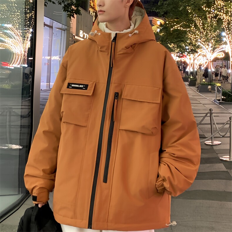 Y2361-P248 L-9XL新标90绒冬季新款石墨烯大码宽松连帽羽绒服图片