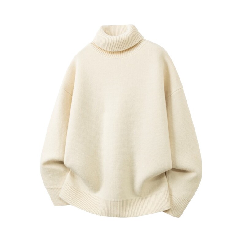 8507JH-3DP35升级款两翻领加厚毛衣慵懒风男针织衫高领线衫，男装针织衫/毛衣，星座614