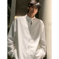 【004】刺绣打底衫男跑步运动训练服立领修身卫衣A079-WY13-P35，男装T恤，电商A079