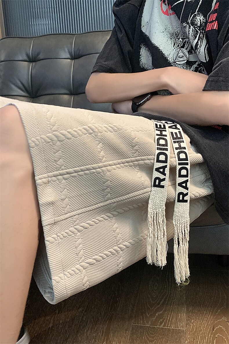 夏高街篮球华夫格短裤男肌理美式宽松休闲五分裤XZ514-2-1523-P38,男装牛仔裤,星座514-2(原B239)