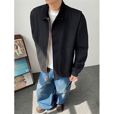 翻领帆布夹克外套男女春秋宽松工装棒球服宽松休闲上衣JW23，男装夹克，星座1116A（原606A-3）