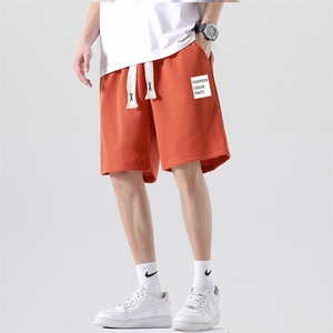 2026夏季新款潮流男士华夫格短裤印花五分裤宽松1210-2-DK707-P15图片