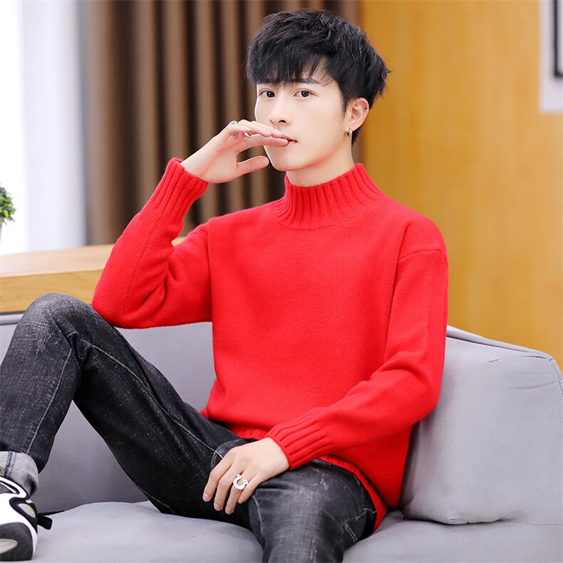 家乐6705毛衣男士2020冬季新款半高领打底针织衫男韩版潮流,男装针织衫/毛衣,电商D310（原电商305）