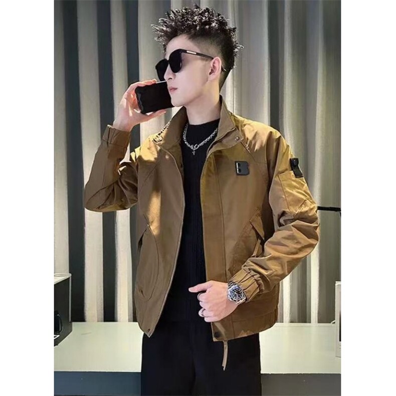 春秋季百搭夹克男装工装上衣新款高级感潮牌痞帅外套JG1542，男装夹克，星座1116A（原606A-3）