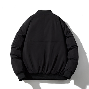 现货 2色秋冬带帽可拆卸飞行服外套棉服夹克图片